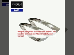 Pesi 0,8 kg/pari Corrimano per sedie da barbiere in acciaio inossidabile per una maggiore manovrabilità e controllo