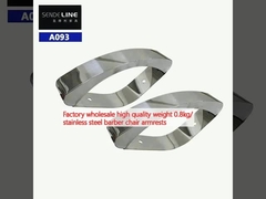 Fabbrica all'ingrosso di alta qualità peso 0,8 kg/ in acciaio inossidabile braccioli per barbiere