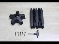 Disassemblaggio Poltrona per ufficio a piedi Base girevole 115 mm Altezza BIFMA Test Imballaggio individuale