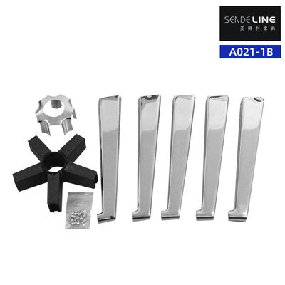Qualità Disassemblare accessori per sedie girevoli Chrome / Spray Bifma Test Five Star Foot Base Fabbrica