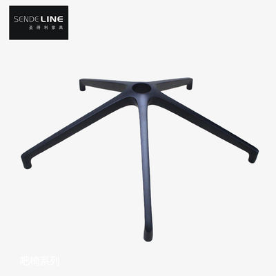 Buon prezzo Sedia da ufficio Base metallica con supporto lombare e ruote a rotolamento liscio Legatura di alluminio resistente in linea