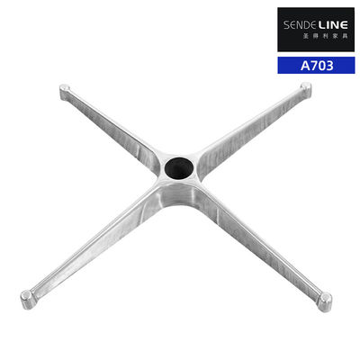 Buon prezzo Moderna sedia da ufficio Sostituzione di base metallica Sosta di sedia girevole in alluminio resistente in linea