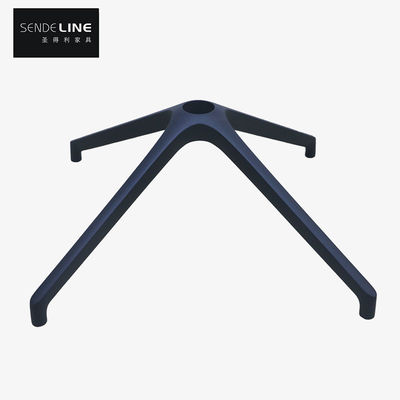 Buon prezzo Poltrona da ufficio nera opaca Regolazione altezza base metallica Stile moderno in linea