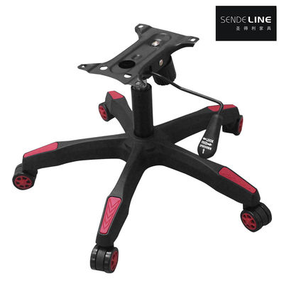 Buon prezzo Sedia da ufficio a cinque stelle flessibile a base di nylon Sedia a rullo liscia a base multicolore in linea