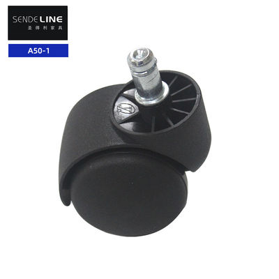 Buon prezzo Pelle di ricambio per sedie girevoli in nylon da 50 mm Circlip / Thread Universal Caster Wheels in linea