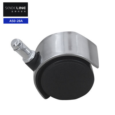 Buon prezzo Cattura da ufficio in acciaio inossidabile nero sostituzione ruota Nylon 50mm ruota silenziosa in linea