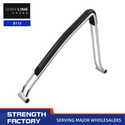 Buon prezzo Sedia da scrivania universale Appoggibraccia elettroplata Sedia ergonomica Appoggibraccia cromata in linea