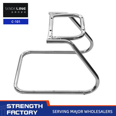 Buon prezzo Sedia da ufficio standard di installazione telaio in metallo elettroplata / telaio a prua nera in linea