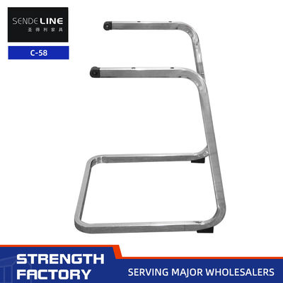 Buon prezzo Poltrona da ufficio per tubi di ferro struttura metallica 620 mm altezza elettroplata colore in linea