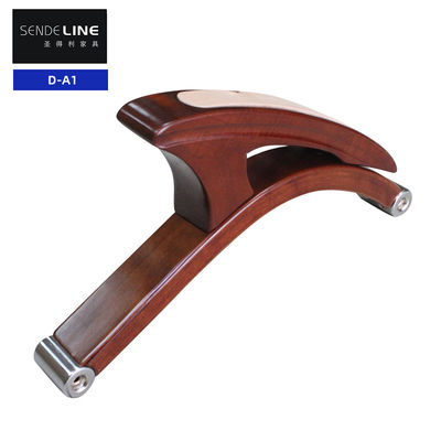 Buon prezzo Appoggio braccio di sedia in legno marrone rosso legno massello in linea