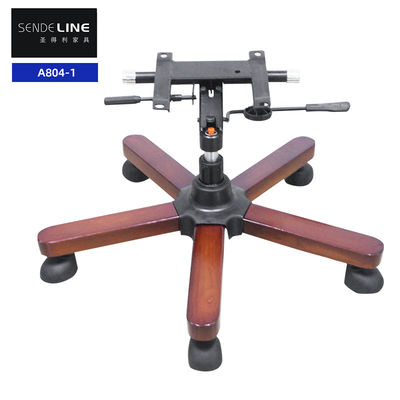 Buon prezzo Accessori per sedie da ufficio moderne Base del piede a cinque stelle Sedile da legno Sostituzione della gamba in linea