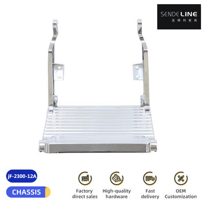 Buon prezzo Appoggiapiedi per sedie da barbiere in lega di alluminio, elettroplata, colore, titanio, oro, passo dei piedi, taglio capelli, accessori per sedie in linea