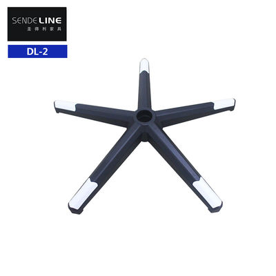 Buon prezzo Sedie da ufficio in nylon nero con base girevole con supporto lombare e ruote in linea