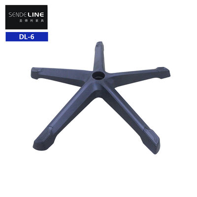 Sedile da ufficio in nylon nero di fabbrica