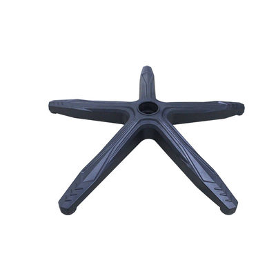 Scaffale da ufficio in nylon nero di alta qualità da 640 mm con supporto lombare e ruote