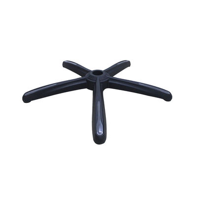 Fabbrica 700mm Poltrona da ufficio in nylon nero Base girevole con supporto lombare e ruote