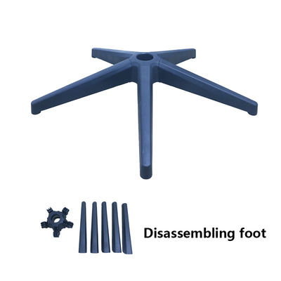 Buon prezzo Nuovo smontaggio superato il test Bifma Sedile girevole in nylon nero con piede e ruote rimovibili in linea