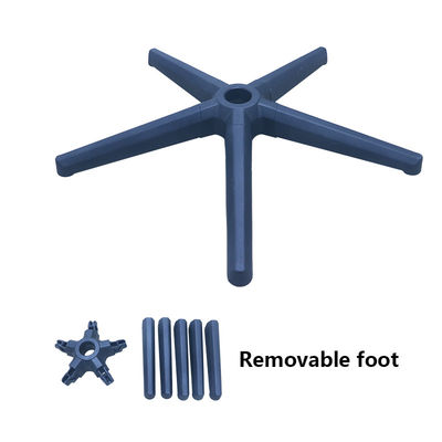 Buon prezzo Disassemblaggio in fabbrica Nylon ha superato il test Bifma Sedia di ufficio con base girevole Modello di piede rimovibile nero in linea