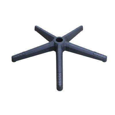 Sedia da ufficio di fabbrica Base girevole con smontaggio Bifma di nylon nero testato Rame di 350 mm