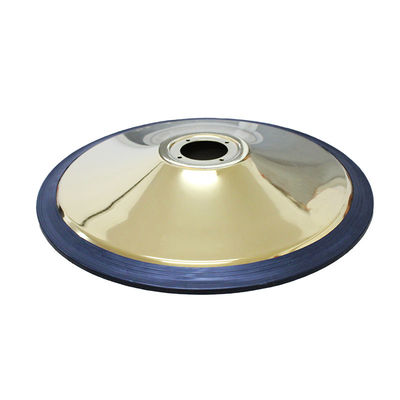 Buon prezzo Sedile da barbiere in piastra d'oro di ferro Base 7,5 kg Peso 1,4 mm Parete Per sedie da salone in linea