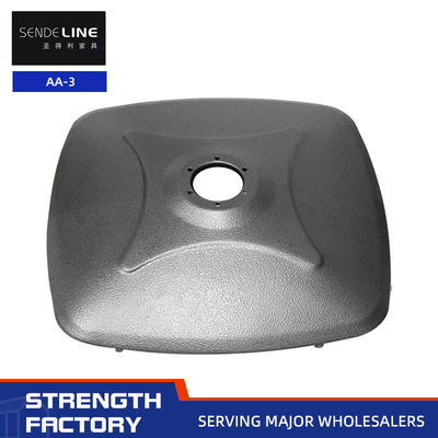 Buon prezzo 500×500mm Matte Black Plating Color Stamping Base per Barber Chair / Beauty Chair in linea