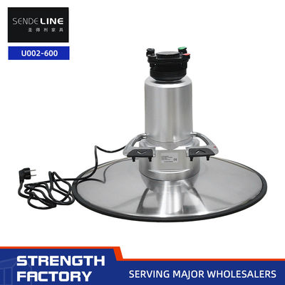 Buon prezzo 600mm Cromo Barber Chair Base Elettrica 140# Equipaggiamento per saloni di parrucchiere Parte - Altezza regolabile 41-53cm in linea