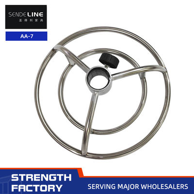 Buon prezzo Sedia da bar elettroplata regolabile a doppio ponte accessori a pedali in stile moderno in linea