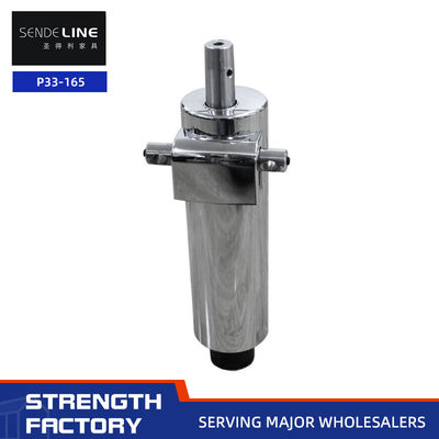 Buon prezzo 165 mm di percorrenza Base della sedia da barbiere in cromo con 5,2 kg pompa di olio di ferro fuso Pressione di sollevamento 200 N in linea