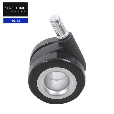 Buon prezzo Sedile da ufficio in argento cavo Castor per sedie girevoli 60mm di diametro carrello medico ruota Caster in linea