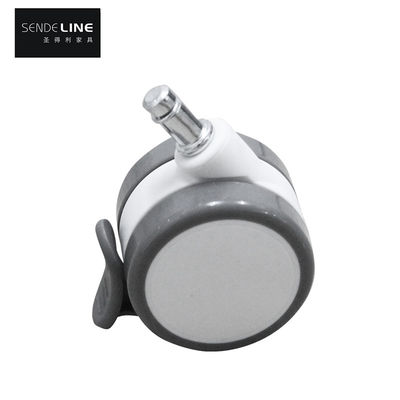 65mm PVC Band freno Sedia di ufficio Caster con elevata capacità di carico e laminatura liscia