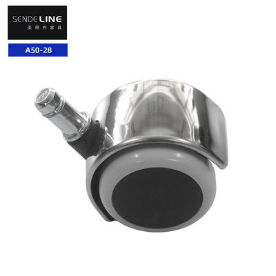 Buon prezzo Poltrona da ufficio in nylon bianco e latte da 2 pollici ruota a rotaia per un facile movimento e un rotolamento liscio in linea