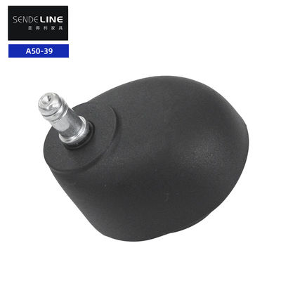 Caster per sedie da ufficio nero con nylon 2 pollici sostituzione della ruota della sedia capo