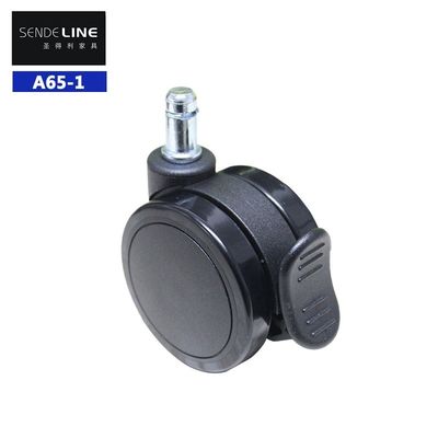 Test di carte Inserta assemblaggio 65mm sedia da ufficio Caster per la facile mobilità e ruote durevoli