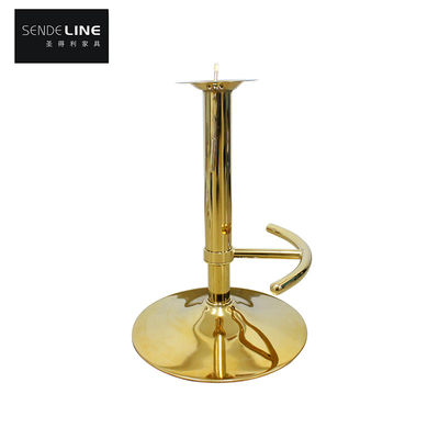 Buon prezzo Ingrosso Bar Chair Accessori Bar Chair Titanio Oro Rotondo Appoggipiedi Base Bar Chair Appoggipiedi mono pezzo in linea