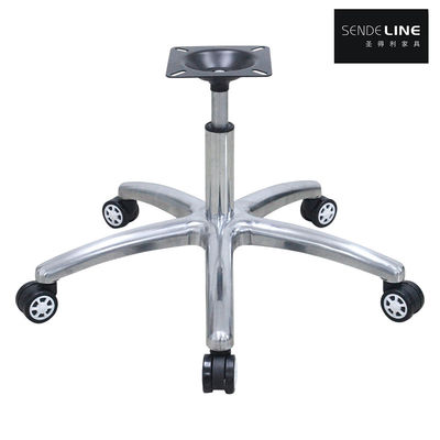 Buon prezzo 360° sedia da ufficio ergonomica regolabile base legno di alluminio gambe da sedile a cinque stelle in linea