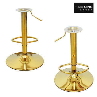 Accessori per sgabelli da bar regolabili in colore oro in titanio con saldatura per tubi