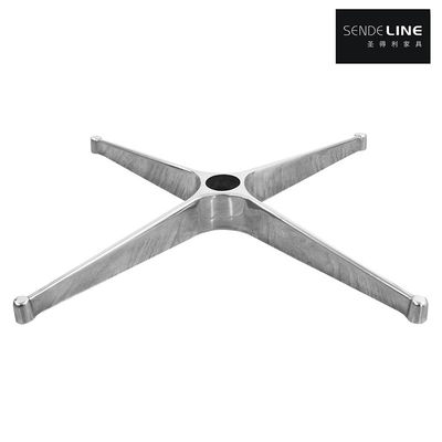 Buon prezzo Sedia da ufficio con base a 4 razze, colore lucido / pressofusione integrata in lega di alluminio cromato in linea