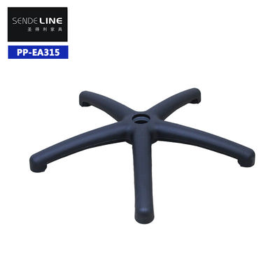 Accessori per sedie girevoli per ufficio gambe di sedie girevoli a cinque stelle in nylon base in plastica in PP bianco/nero a cinque punte