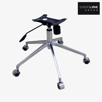 Buon prezzo Sedia da ufficio ergonomica regolabile con base in lega di alluminio lucidata da 700 mm in linea