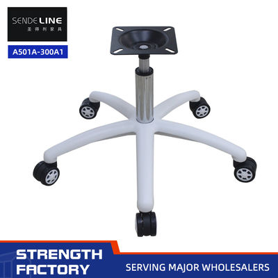 Sedile da ufficio regolabile ergonomica rotabile a 360° Altura base personalizzata 600 mm Bianco