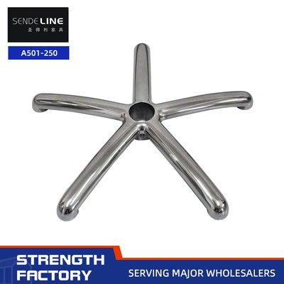 Buon prezzo Base per sedia da ufficio a 5 stelle, tecnologia di stampaggio integrato in pressofusione di lega di alluminio lucido con un diametro di 500 mm in linea