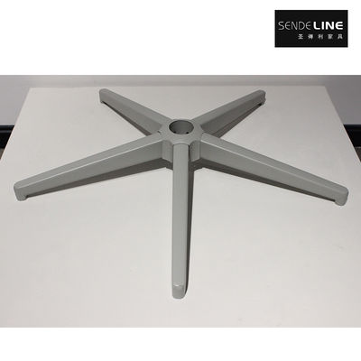 Buon prezzo High-end iron welded office chair base, grey 700/640mm five-star feet in linea