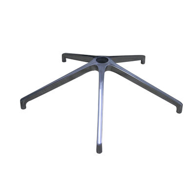 Buon prezzo La sedia da ufficio regolabile ergonomica in lega di alluminio di 178 millimetri di altezza è progettata con una base di sedia da ufficio a 5 stelle nera in linea