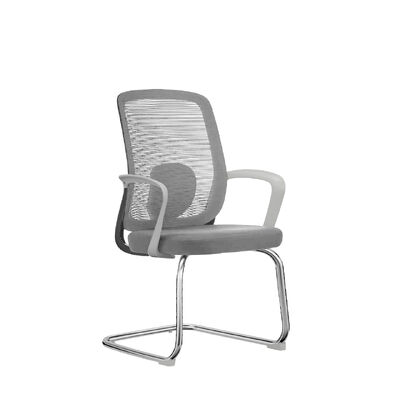 Buon prezzo Sedia da Ufficio Ergonomica Girevole con Capacità Massima di 150 kg e Tessuto in Rete Traspirante su Telaio Elettroplaccato a Forma di Arco in linea