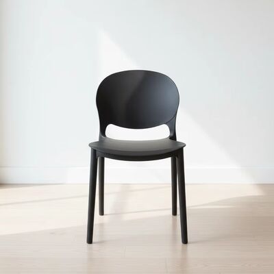 Buon prezzo Sedia da pranzo in plastica moderna, sedia durevole, leggera, portatile, facile da mantenere, per scuole, biblioteche, sedie per eventi in linea