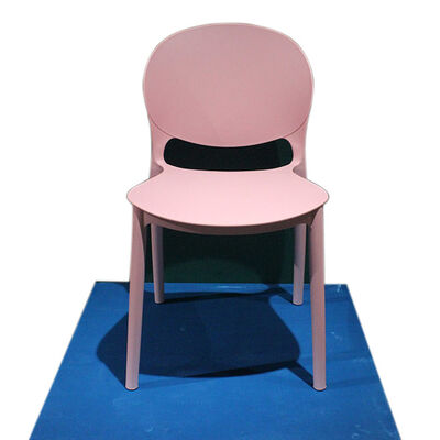 Buon prezzo Sedia in Plastica Moderna Resistente Rosa Ergonomica Comoda Leggera Impilabile per Ufficio Sala Conferenze Area d'Attesa in linea