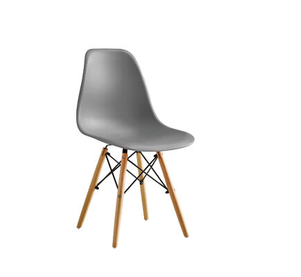 Buon prezzo Sedie in plastica moderna e grigia Design ergonomico per ufficio Sala riunioni Cafeteria e sala d'attesa in linea