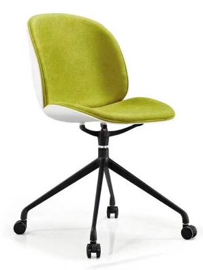 Buon prezzo Sedia Moderna in Plastica Stampata a Iniezione Integrata con Ruote Ideale per Uffici, Sale d'Attesa, Sale Riunioni e Soluzioni di Seduta per Mense in linea