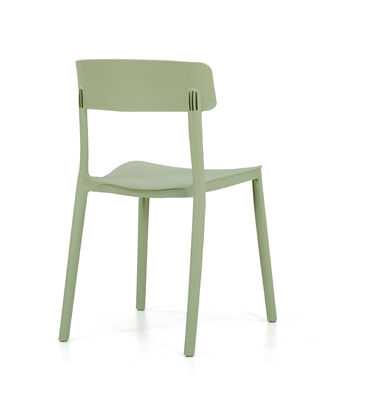 Buon prezzo Sedia di plastica a piedi solidi e cilindrici realizzata con PP GF importato perfetto per posti a sedere in mensa in linea