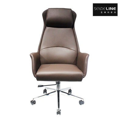 Buon prezzo Sedia da ufficio girevole con imbottitura in schiuma ad alta densità, base a cinque razze da 700 mm e rivestimento in ecopelle per un comfort migliorato in linea